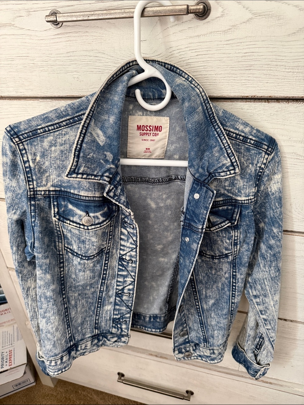 Mossimo Supply Co. Kids Acid-Wash Light Blue Denim Jacket